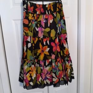 Cotton peasant maxi skirt